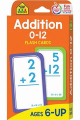 Addition Flash Cards 0-12