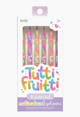 Tutti Fruitti - Stylos gel multicolores parfumés (6)