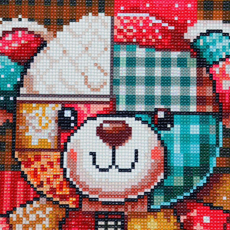Diamond Painting - Patchwork Teddy