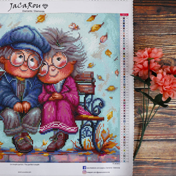 Broderie de diamant - Le couple parfait