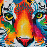 Broderie de diamant - Tiger Face - 40 x 50 cm