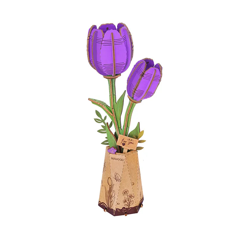 Rowood - Tulipe mauve 3D 72 mcx
