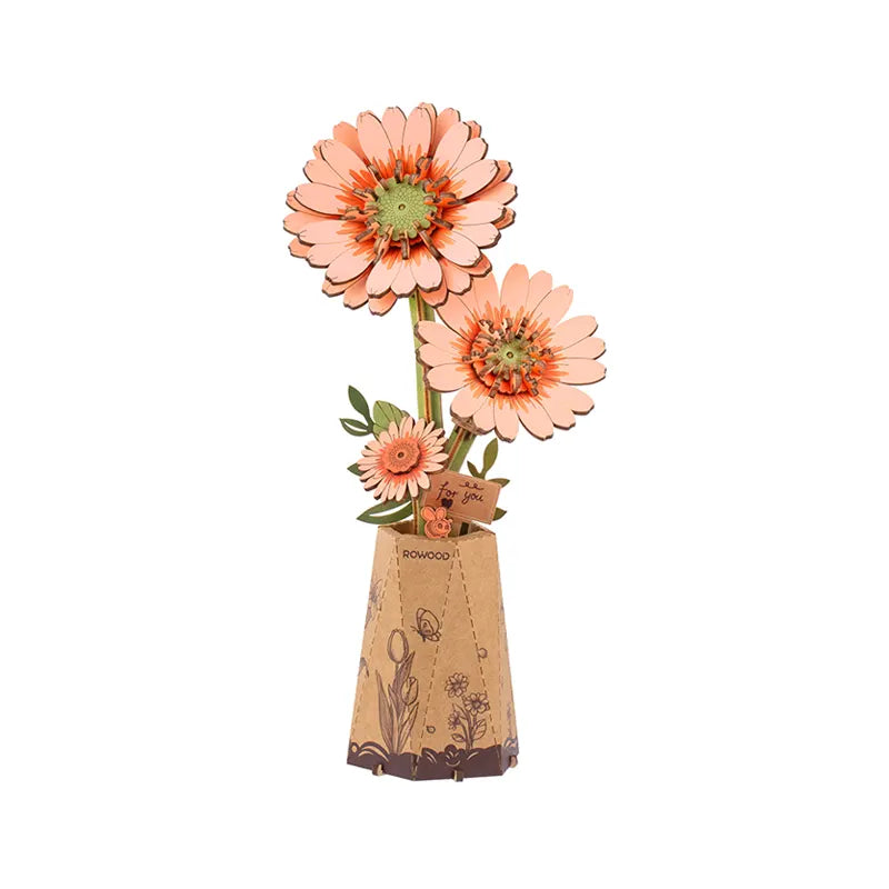 Rowood - Light Orange Gerbera Daisy 3D 105 pcs