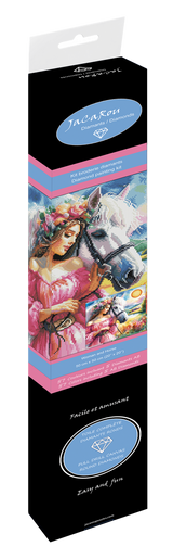 Broderie de diamant - Woman and Horse