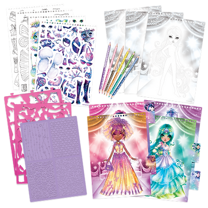 Astral Ball Fashion Sketchbook - Nebulous Stars