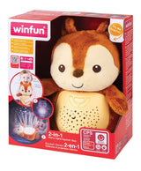 Veilleuse et projecteur d’étoiles 2-en-1 - Écureuil