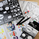 Artissimo - 10 tableaux et marqueurs Manga Héro - La Ribouldingue