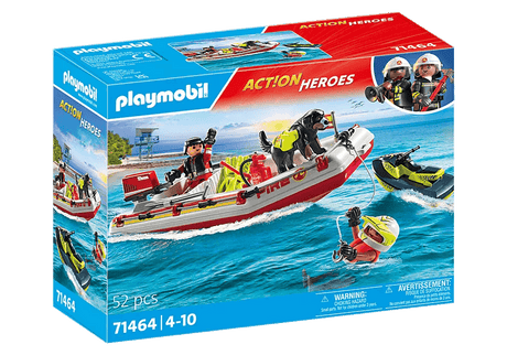 Bateau de pompier et scooter des mers - Action Heroes - La Ribouldingue