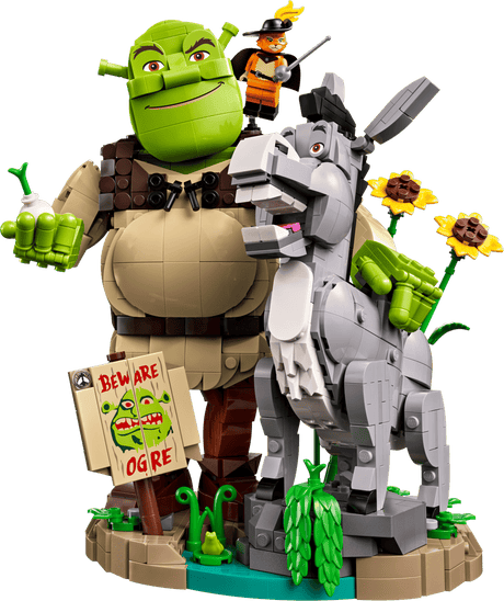 Shrek, Donkey & Puss in Boots - Lego Icons