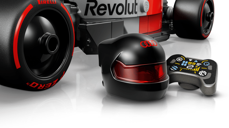 La voiture de course Audi Revolut F1 Team R26 - Speed Champions