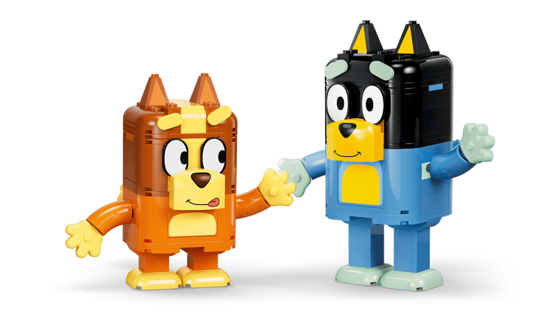 La famille de Bluey en briques - Bluey