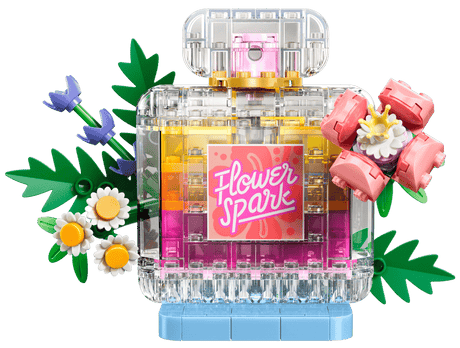 Bouteille de parfum au décor floral - Creator 3-en-1
