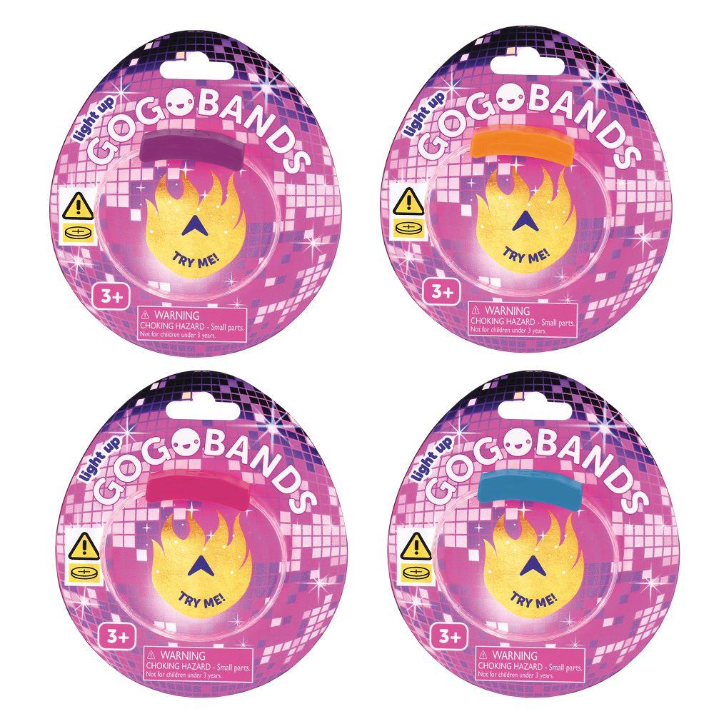 Bracelets lumineux clignotants GOGOBANDS (assortiment) - La Ribouldingue