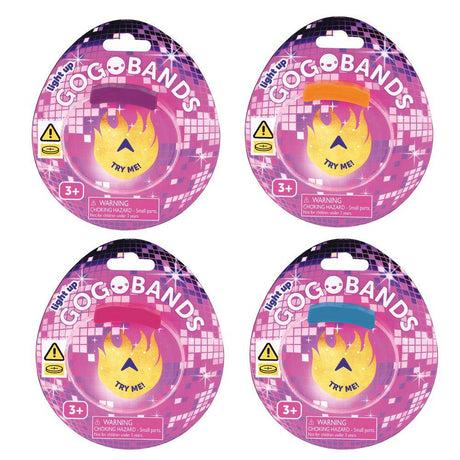 Bracelets lumineux clignotants GOGOBANDS (assortiment) - La Ribouldingue