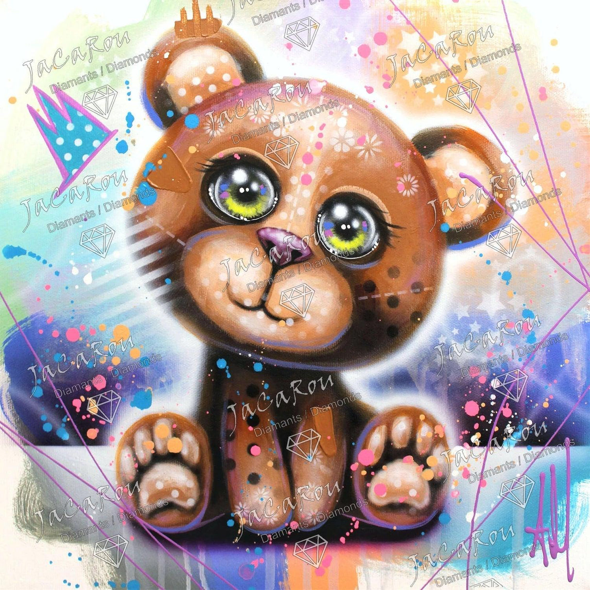 Broderie de diamants Deluxe - Eddy - La Ribouldingue