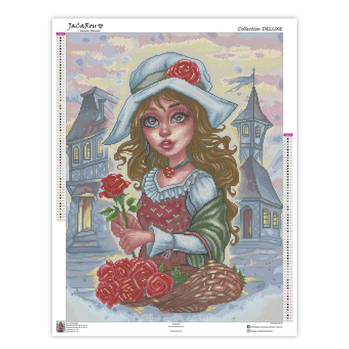 Broderie de diamants Deluxe - Flower Girl - La Ribouldingue