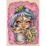 Broderie de diamants Deluxe - Princess & Baby Fox - La Ribouldingue