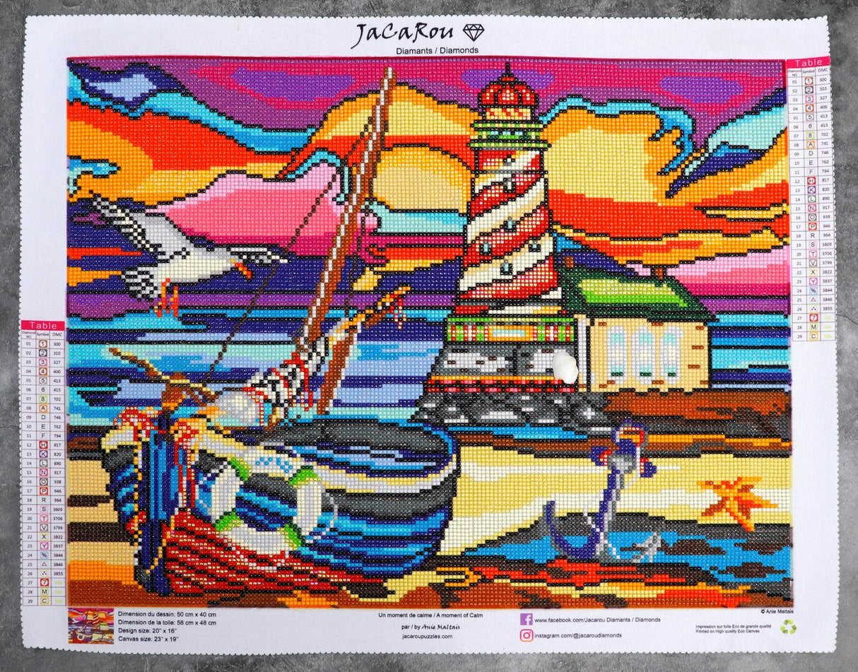 Broderie de Diamants - Un moment de calme - La Ribouldingue