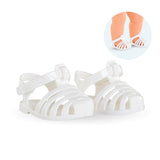White sandals for 36 cm doll