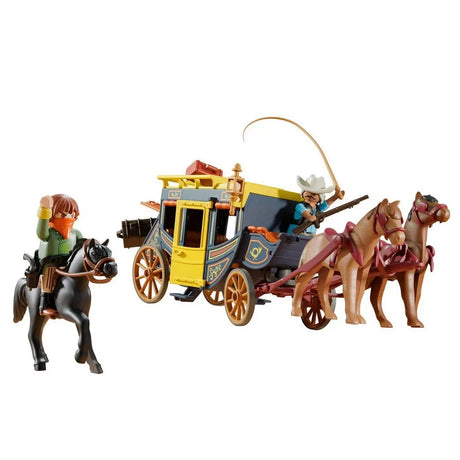 Attaque de diligence au Far West - Western