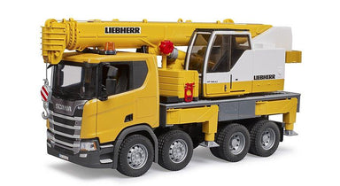 Camion-grue Liebherr Scania Super 560R avec module son et lumière - La Ribouldingue