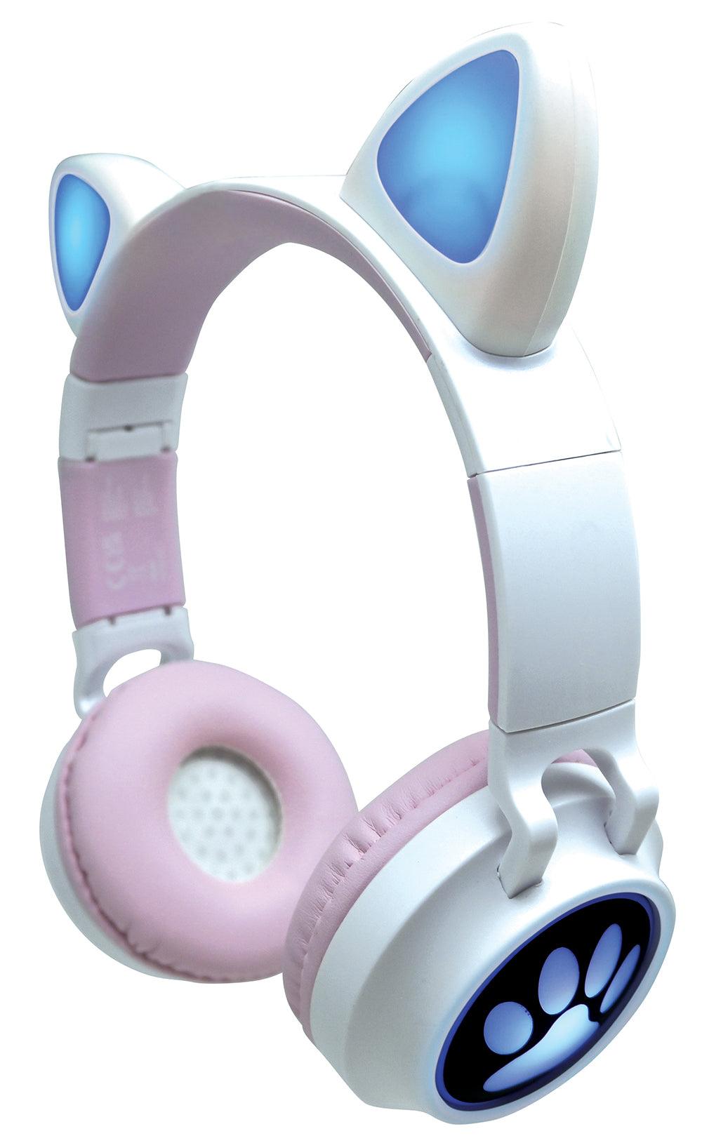 Casque sans fil rechargeable lumineux - Oreilles de chat - La Ribouldingue