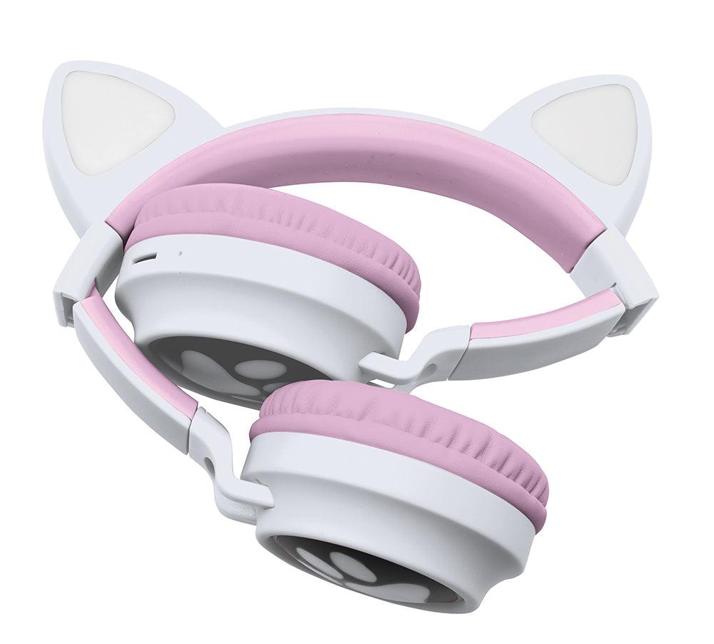 Casque sans fil rechargeable lumineux - Oreilles de chat - La Ribouldingue