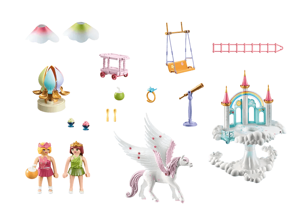 Château arc-en-ciel dans les nuages - La Ribouldingue