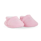 Chausson rose pour poupon 30 cm - La Ribouldingue