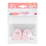 Chausson rose pour poupon 30 cm - La Ribouldingue