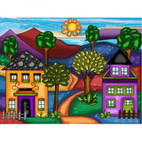 Chemin des couleurs 40 x 30 cm - La Ribouldingue