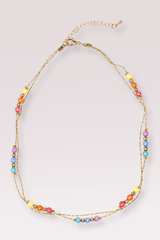Collier Boutique - Arc-en-ciel doré - La Ribouldingue