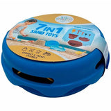 CompacToys - Ensemble de jouets de sable 7-en-1 Bleu - La Ribouldingue