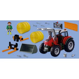 Large Tractor with Hay Bales - Country