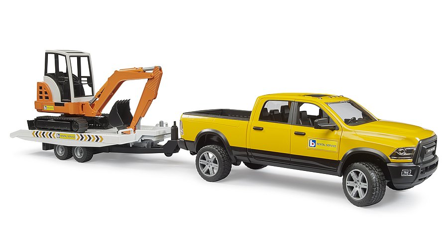 RAM Rental Service with mini excavator BRUDER