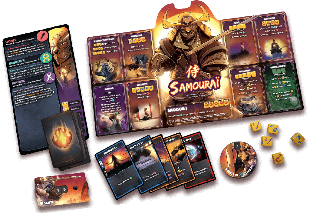 Dice Throne Saison 2 - As de la gâchette vs Samourai (Fr) - La Ribouldingue