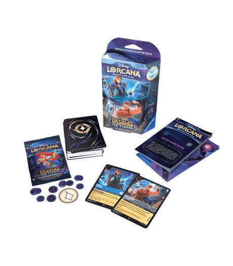 Disney Lorcana: Ursula's Return - Starter Deck - Sapphire and Steel (Ang) - La Ribouldingue