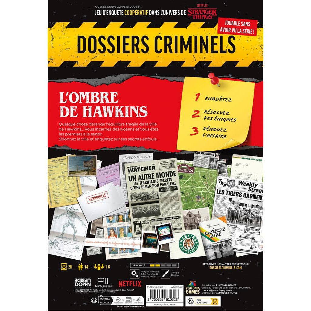 Dossiers Criminels - Stranger Things : L'ombre de Hawkins (Fr)