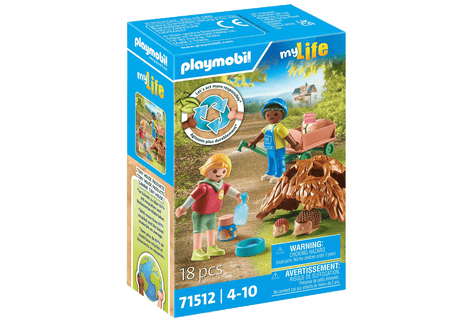 Enfants avec famille de hérissons - My Life - La Ribouldingue