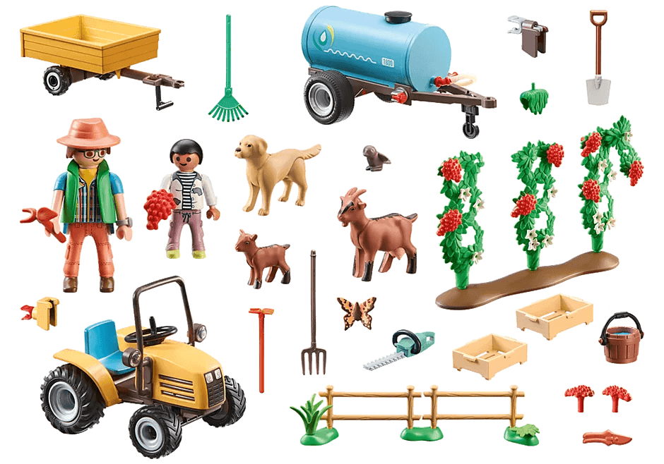 Fermier avec tracteur et citerne - Country - La Ribouldingue