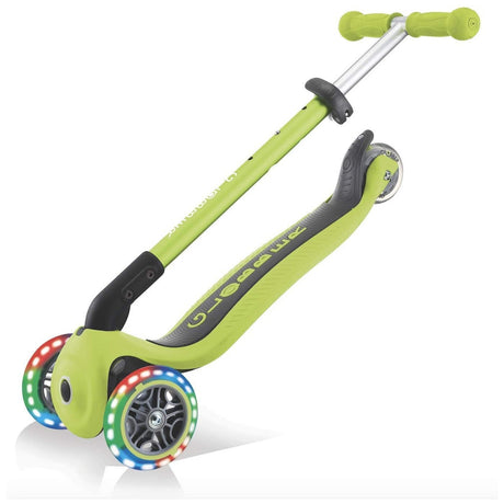 Globber Primo foldable with lights - Green