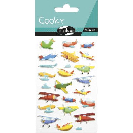 Gommettes Cooky - Avions - La Ribouldingue