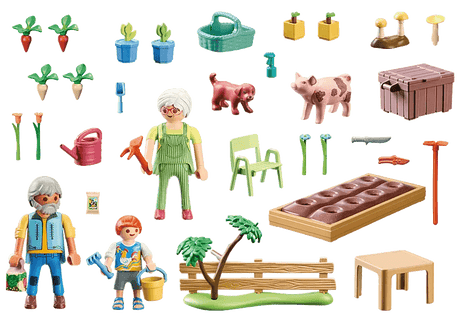 Grands-parents et potager - Country - La Ribouldingue