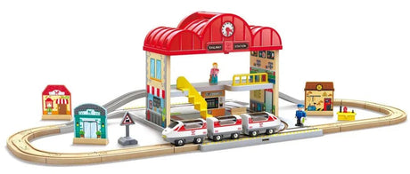 Portable Train Station Set