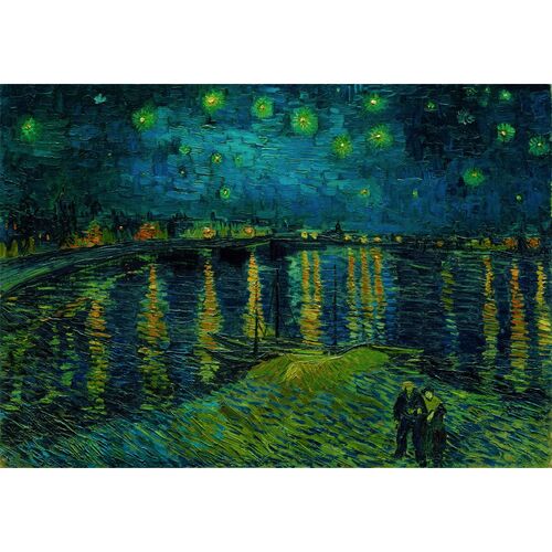 La nuit étoilée sur le rhône - Van Gogh - 1000 mcx
