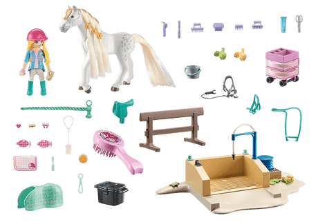 Isabella & Lioness avec aire de lavage pour chevaux - Horses of Waterfall - La Ribouldingue