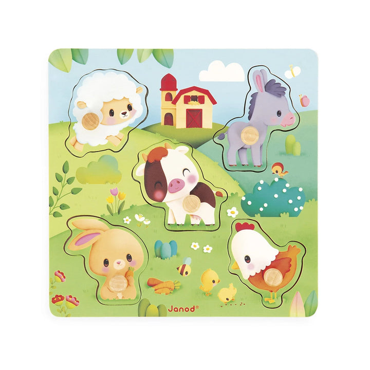 Tactile Puzzle - Farm - 5 pcs
