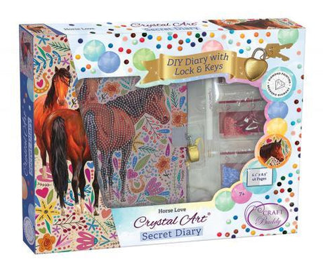 Journal intime Crystal Art - Amour de cheval - La Ribouldingue