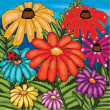 Le temps des fleurs 30 x 30 cm - La Ribouldingue