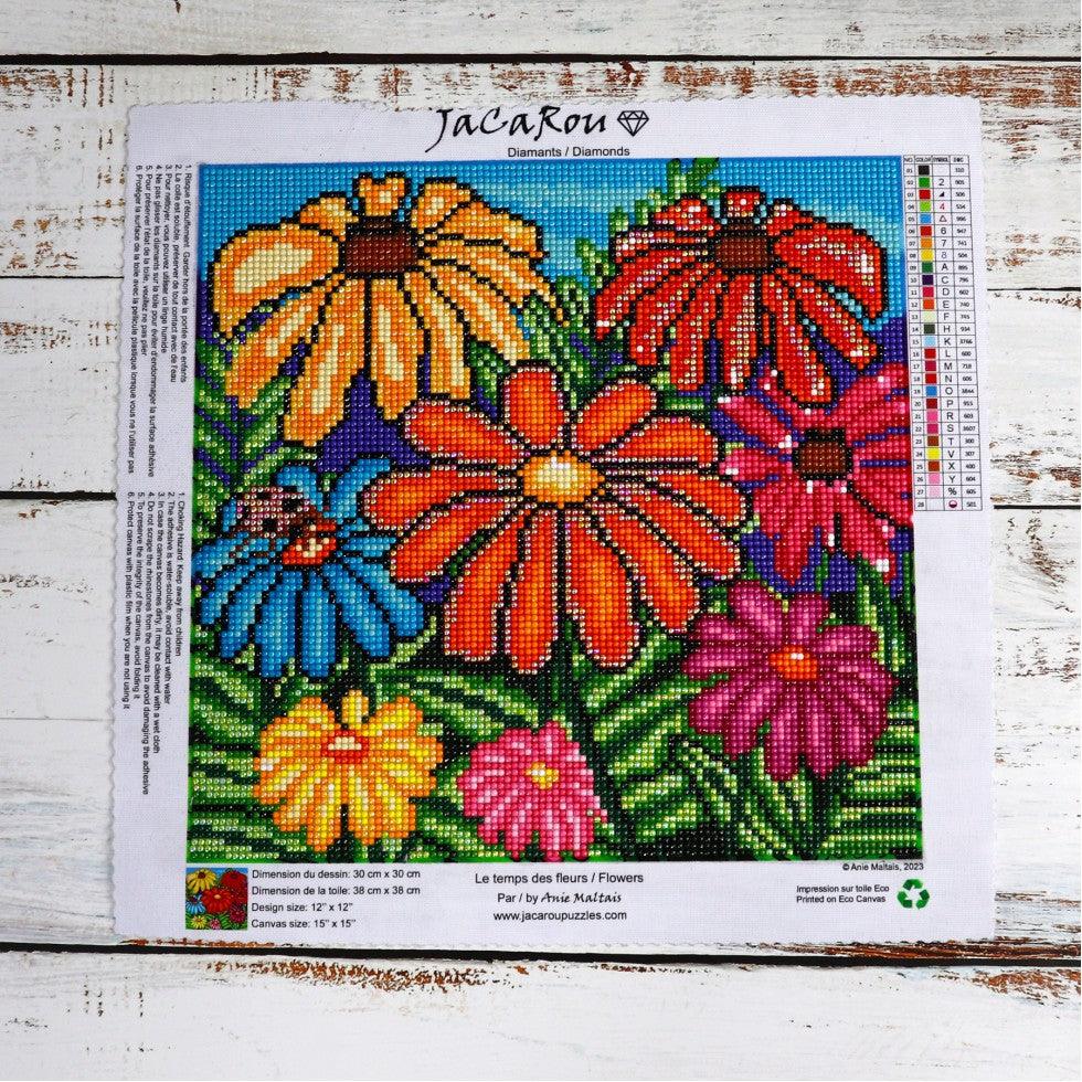 Le temps des fleurs 30 x 30 cm - La Ribouldingue